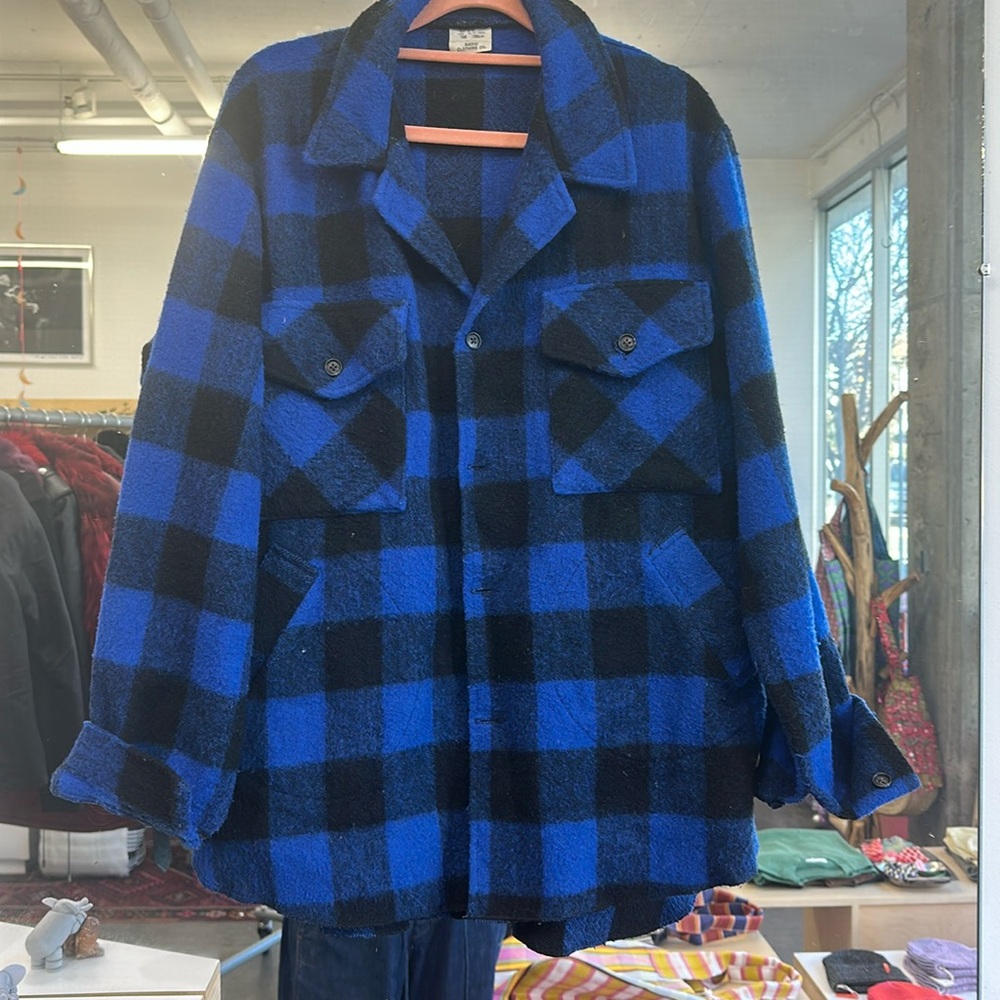 Vintage blue plaid shirt